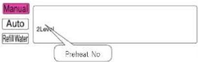 Manual Auto Refill Water 2Level Preheat No