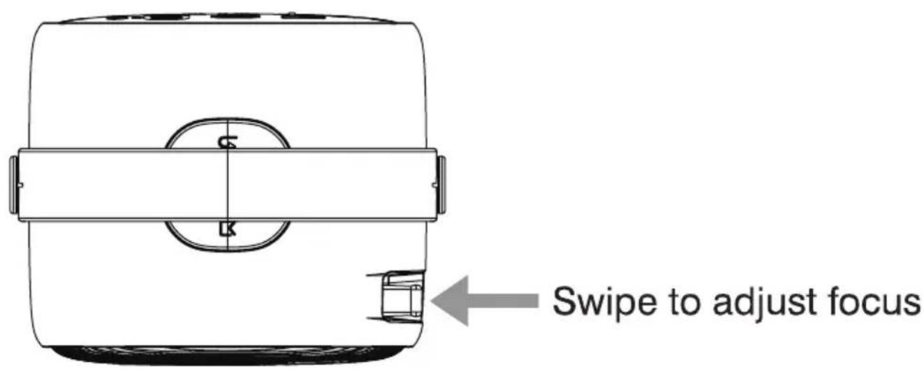 Swipe to adjust focus
