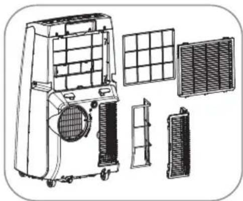 LG LP1018WNR - CLEANING THE AIR FILTER - 1