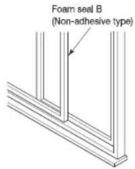 Foam seal B (Non-adhesive type)