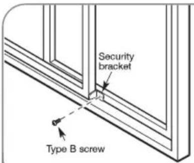 Security bracket Type B screw