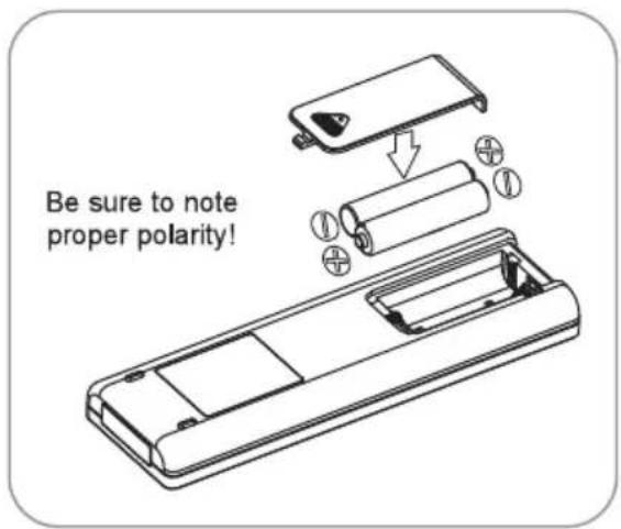Be sure to note proper polarity!