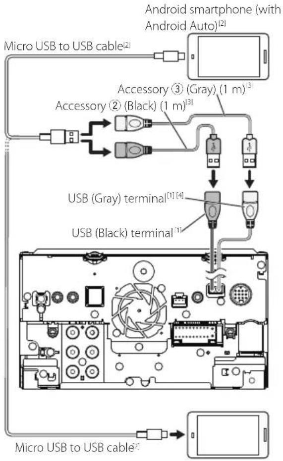 KENWOOD DDX820WS - Connecting an Android rtphone - 1