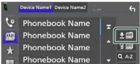 Device Name1 Device Name2 Phonebook Name Phonebook Name Phonebook Name Phonebook Name