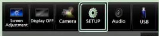 Screen Adjustment Display OFF Camera SETUP Audio USB