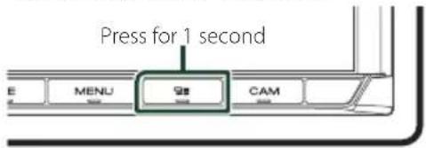 Press for 1 second E MENU PS CAM