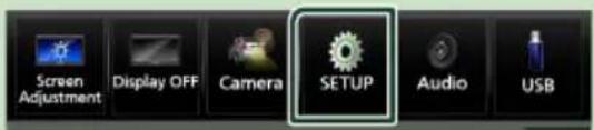 Screen Adjustment Display OFF Camera SETUP Audio USB