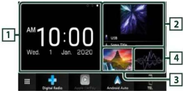 1 AM 10:00 Wed. 1 Jan. 2020 2 3 4 Digital Radio Android Auto TEL