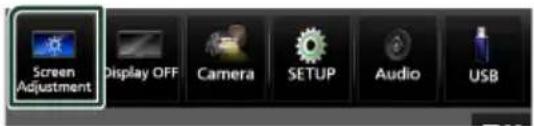 Screen Adjustment Display OFF Camera SETUP Audio USB