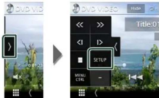 DVD V1D 0:01:23 SETUP MENU CTRL Hide Title:01
