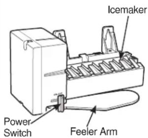 Icemaker Power Switch Feeler Arm