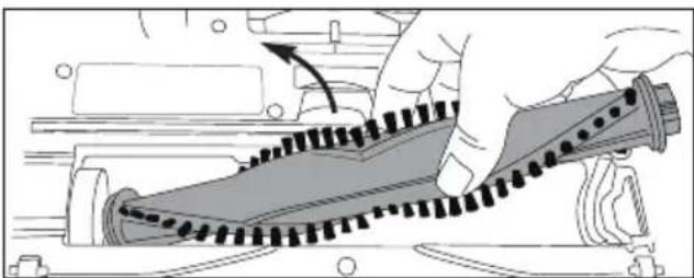 Finlux FN-VM1001BA - Brushroll maintenance - clean frequently or when brushroll indicator light turns red - 3