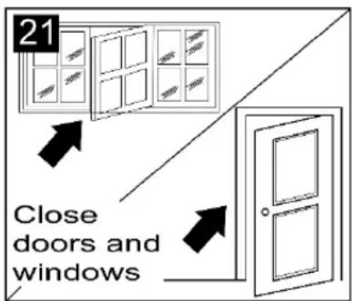21 Close doors and windows