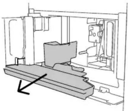 Technical line drawing of a mechanical assembly with no visible text or symbols