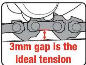 3mm gap is the ideal tension