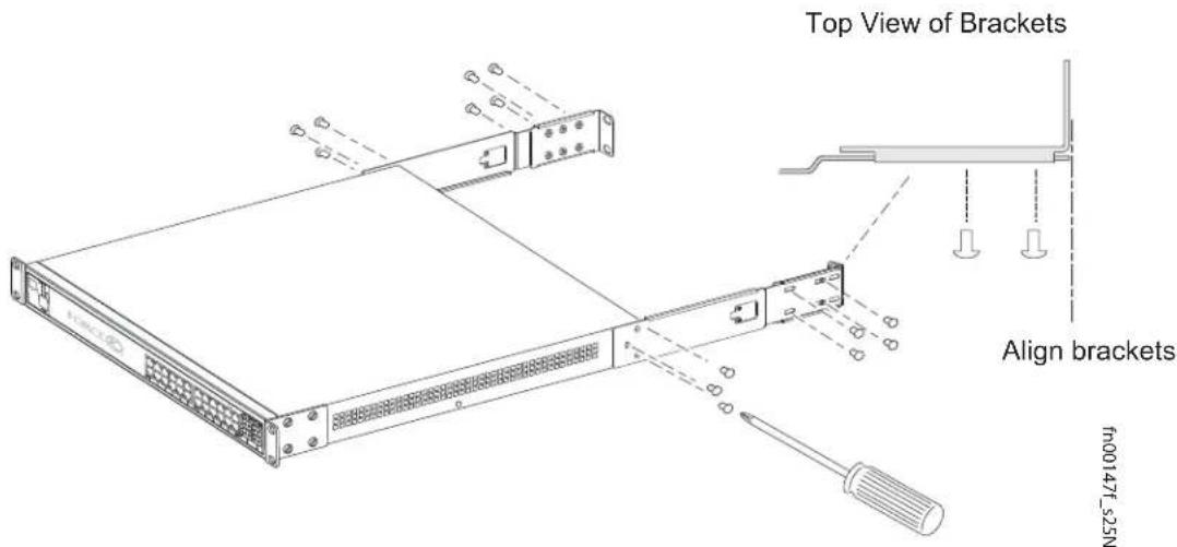Top View of Brackets Align brackets fn00147f_s25N