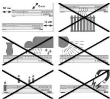 Diagram illustrating various types of lighting and ventilation system with cross-sectional views and measurement annotations