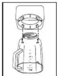 OSTER Xpert BLST3A-R2G - ASSEMBLING THE 2 L JAR - 4