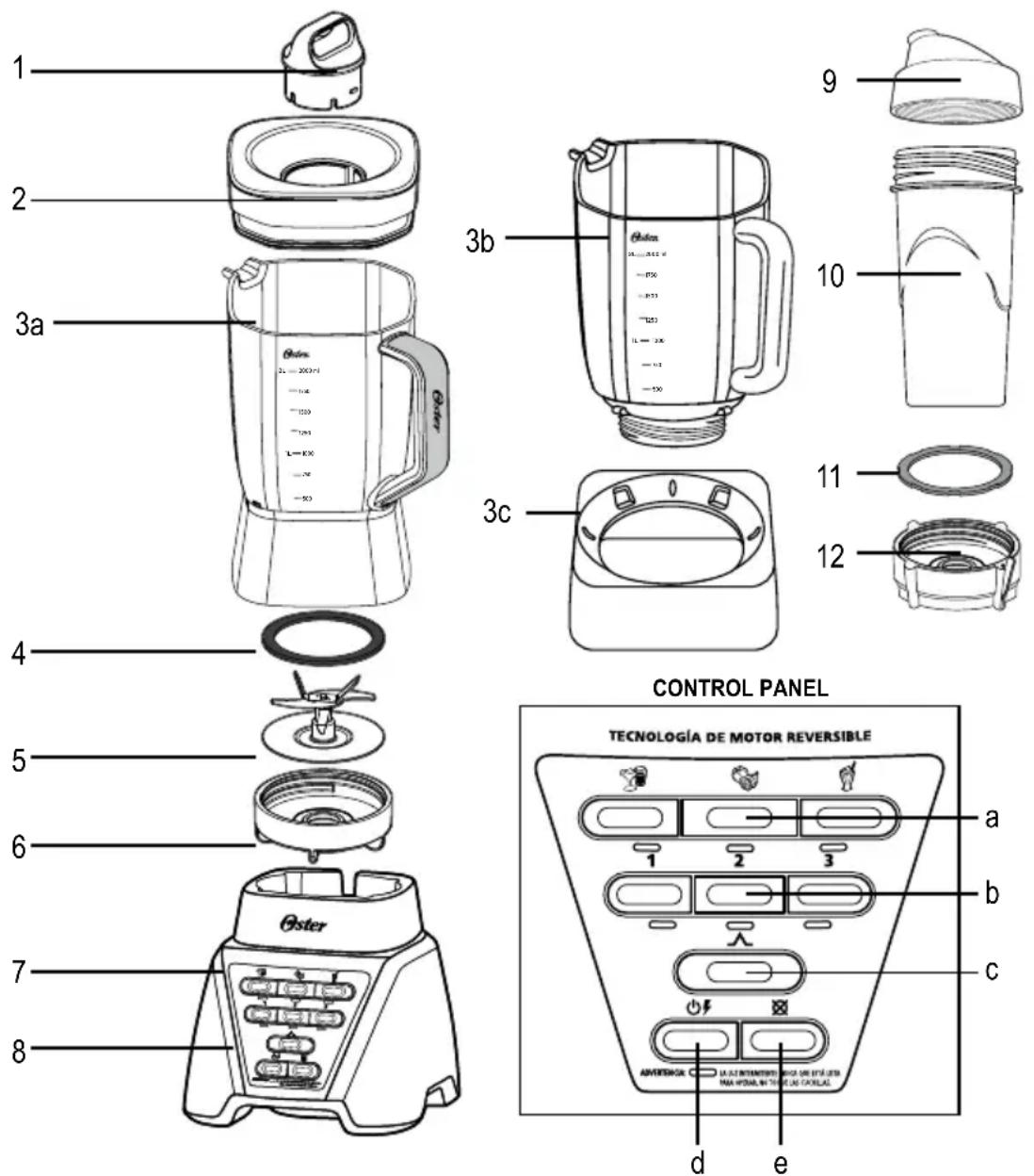 OSTER BLST3A-R2T - DESCRIPTION OF THE APPLIANCE - 1