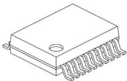 Microchip PIC32MM0064GPL036 - 20-Lead Plastic Shrink Small Outline (SS) - 5.30 mm Body [SSOP] - 2
