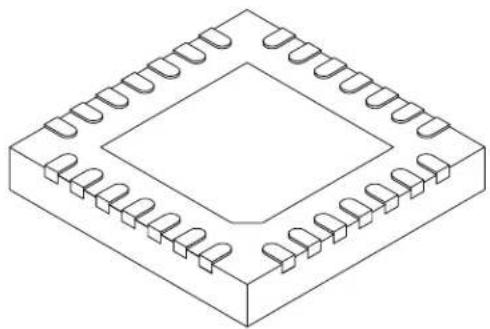 Microchip PIC32MM0064GPL036 - 28-Lead Plastic Quad Flat, No Lead Package (ML) - 6x6 mm Body [QFN] With 0.55 mm Terminal Length - 1