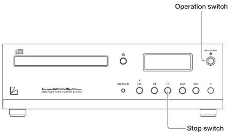 Operation switch OPERATION COMPACT SISC PLAYER 8-N198 Digital IN Stop switch