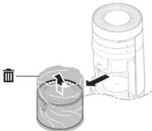 LG PuriCare 360 AS330DWR0 - Removing the Filter Packaging - 3