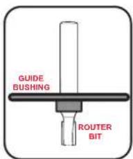 GUIDE BUSHING ROUTER BIT