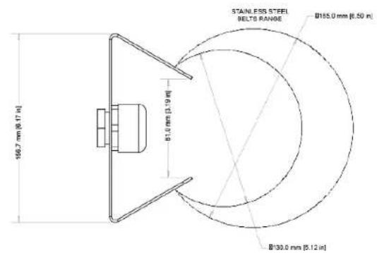 STAINLESS STEEL SELTS RANGE Ø165.0 mm (8.50 in) Ø30.0 mm (8.12 in) 166.7 mm (8.17 in) Ø1.0 mm (3.19 in)