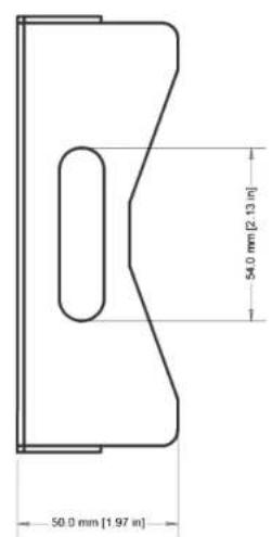 50.0 mm [1.97 m] 54.0 mm [2.13 m]
