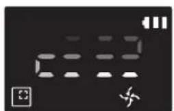 Digital display screen showing a 32-bit binary counter with control buttons and a '女' (female) symbol