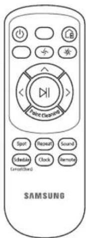 L8 Spot Cleaned Spot Repeat Sound Schedule Clock Send/Buy Cancel/Blued SAMSUNG