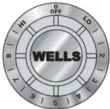 0 OFF HI LO 2 WELLS 7 3 4 5 6