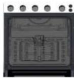 Technika TFS54FC-SGW - Adjusting the oven burner primary air flow - 1
