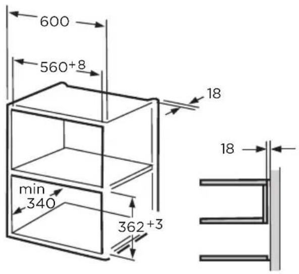 MIDEA MW 20 DI X - Built-in Furniture - 1