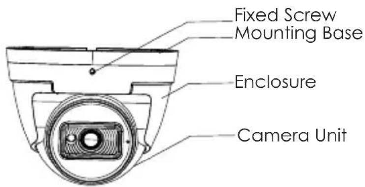 Fixed Screw Mounting Base Enclosure Camera Unit
