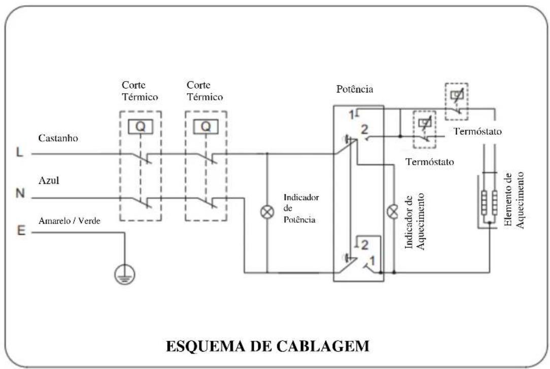 Jocel JT47L400192 - ESQUEMA DE CABLAGEM INTERNA - 1