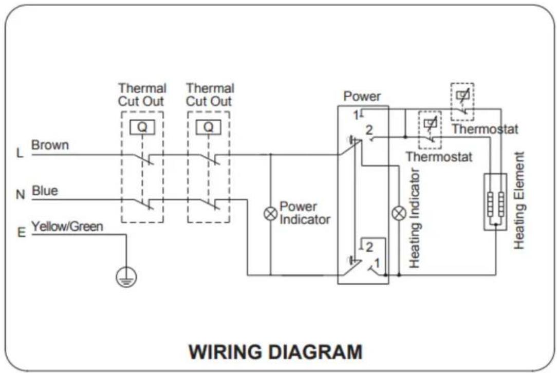 Jocel JT47L400192 - INTERNAL WIRE DIAGRAM - 1