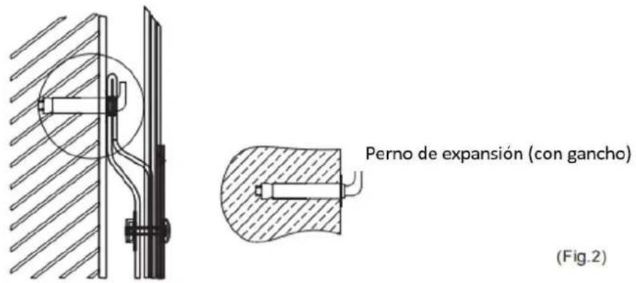 Perno de expansión (con gancho) (Fig.2)