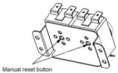 Manual reset button