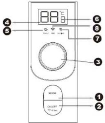88°C D MODE ducorium ① ② ③ ④ ⑤ ⑥ ⑦ ⑧