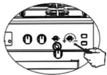 Heinner HFSC-SME50SL - Reduced gas flow rate setting for hob taps. - 2