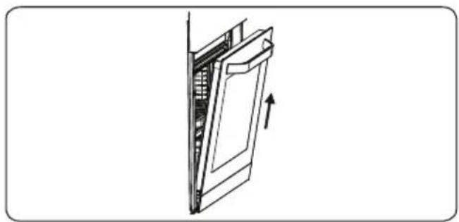 VOX SBM6510B3D - Вадење на вратата на перната - 3