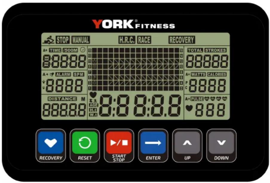 York Fitness WR1000 - Operation of Your Console - 1