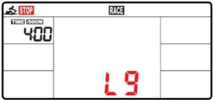 STOP RACE TIME /500M 4:00 L9