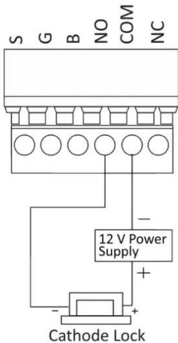 S G B NO COM NC 12 V Power Supply Cathode Lock