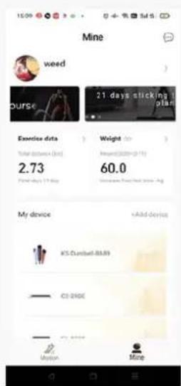 Mine weed course 21 days sticking plan Exercise data Total distance (km) 2.73 Every day 12 Days Weight (kg) Present(2020-0-15) 60.0 My device +Add devices K5-Cumbell-BA.B9 CS-2400C Model More