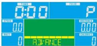 TIME 0:00 PULSE SPEED 0.0 DATE 0 DISTANCE 0.00 CALORIES 0 RAMPANCE
