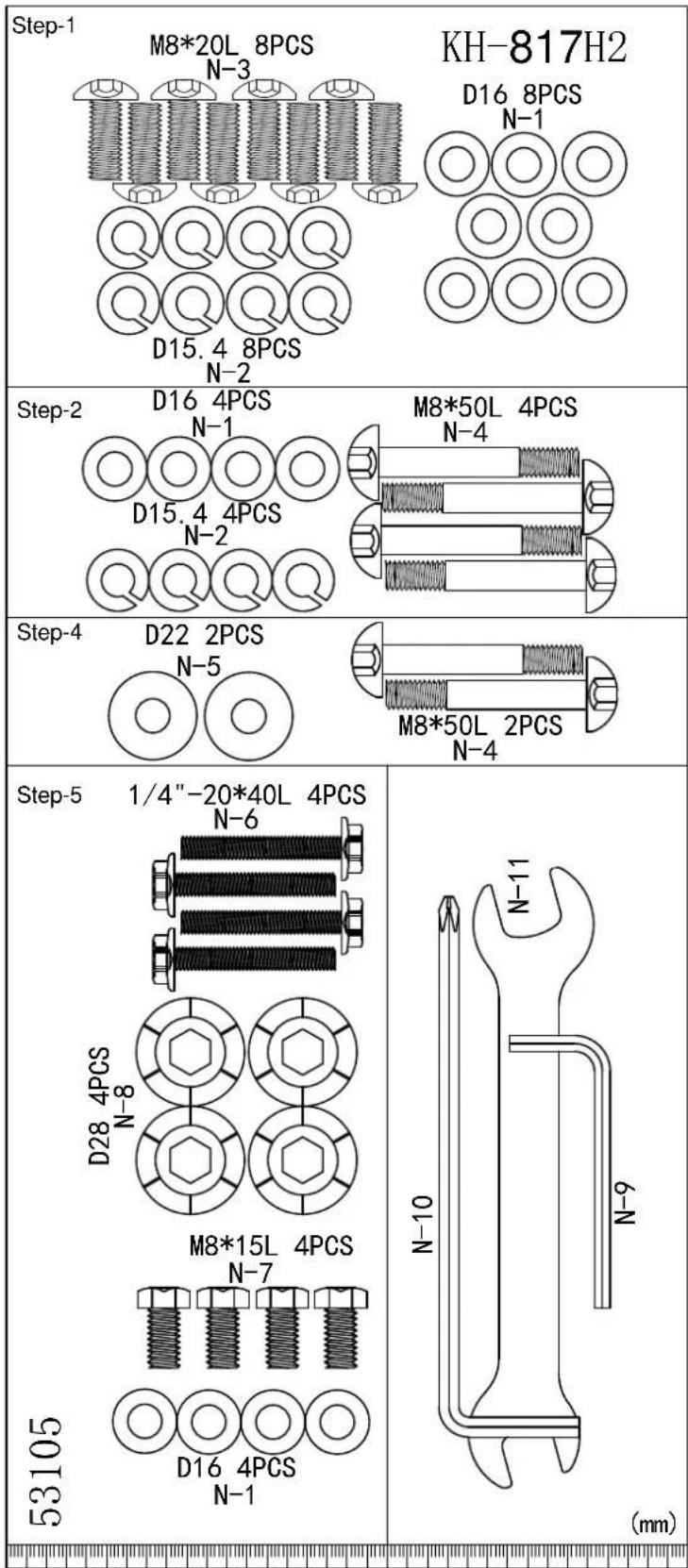 York Fitness LC-RB - Assembly Instructions - 1