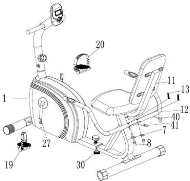 York Fitness Performance Recumbent Bike YRK53116A - STEP 6 - 1